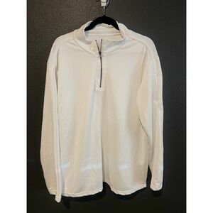 White Quarter-Zip Pullover